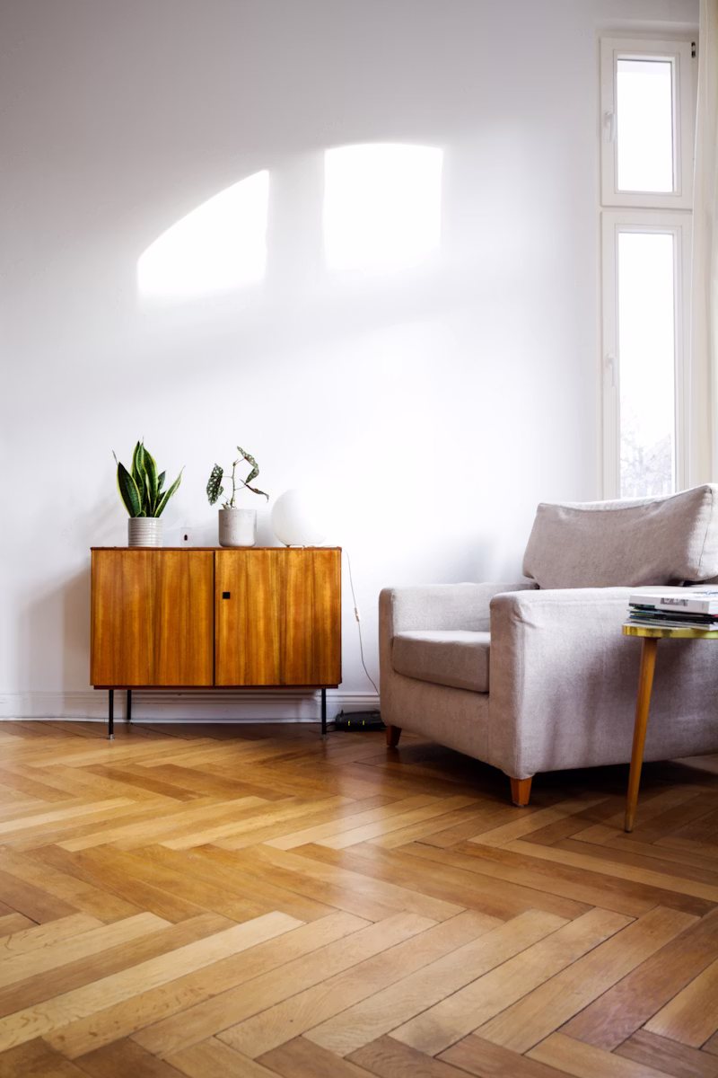 Beautiful hardwood flooring in a Denver home
